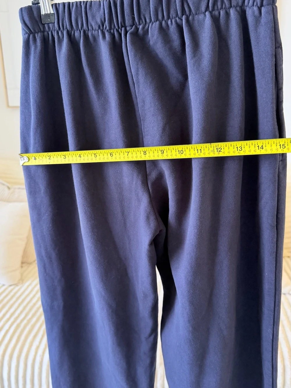 Brandy Melville Navy Blue Fleece Jogger Sweatpants — Size M